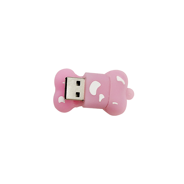 Grade A chip wholesale bulk cheap bone shaped custom usb drives LWU343